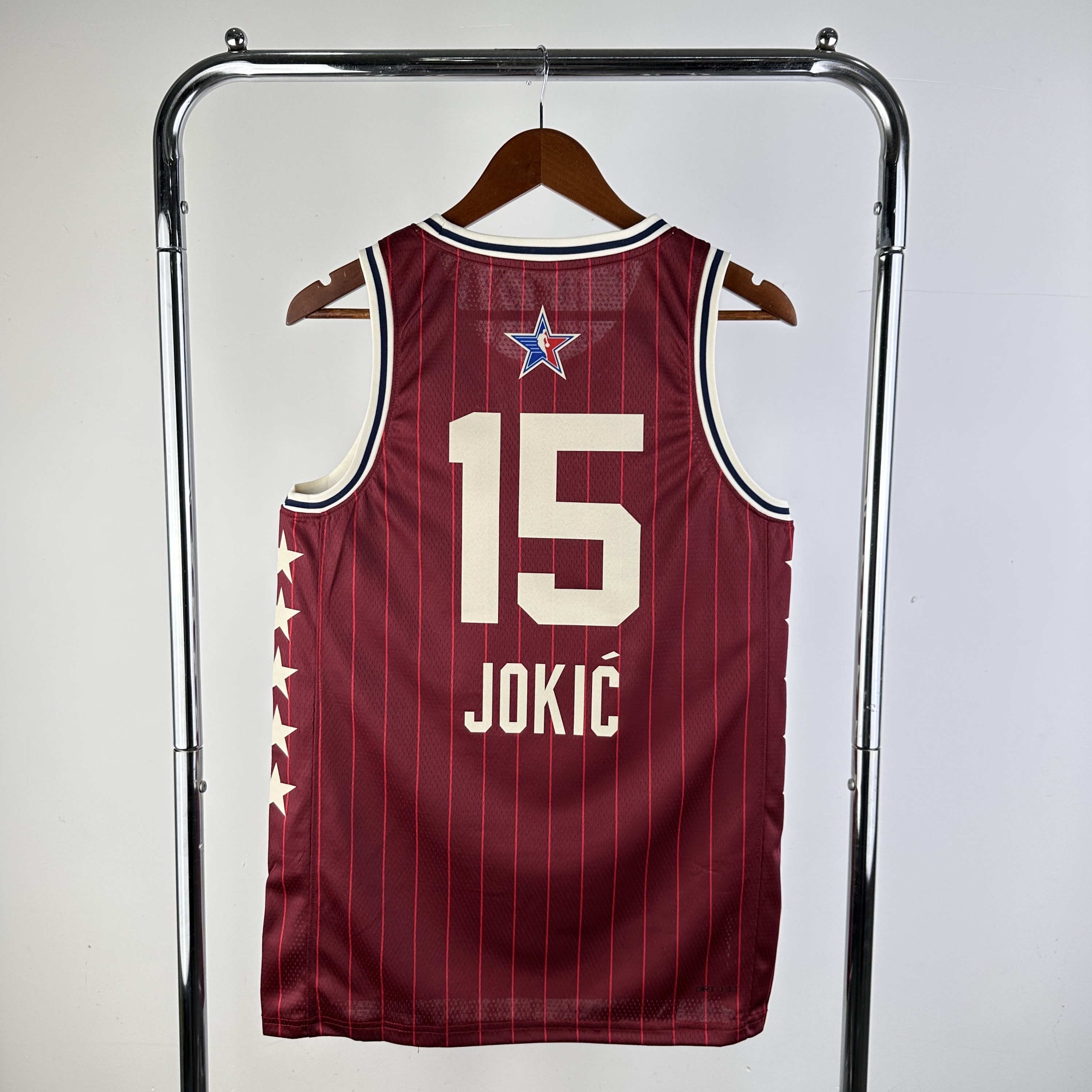 Men All-star season #15 Jokic Red 2024 NBA Jersey